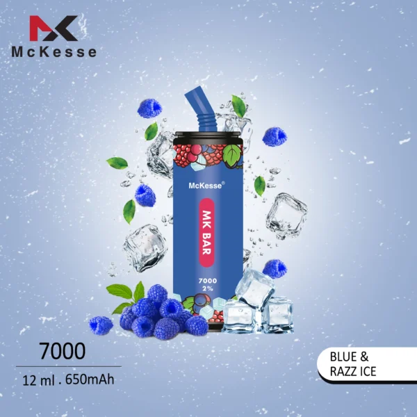 MK7000 BLUE & RAZZ (2% Nicotine)