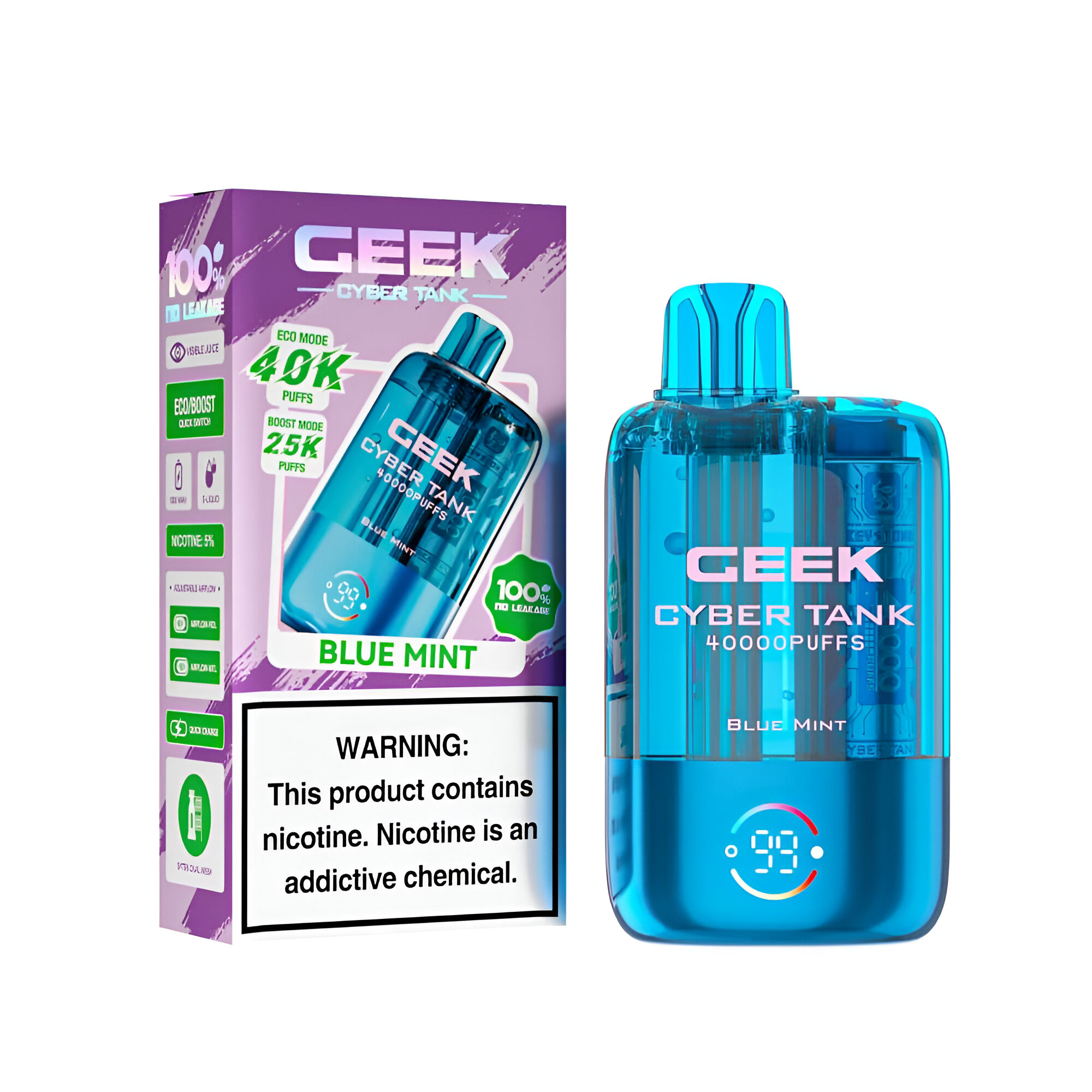 Keystone GEEK Cyber Visible Tank 40 000 puffs – Image 3
